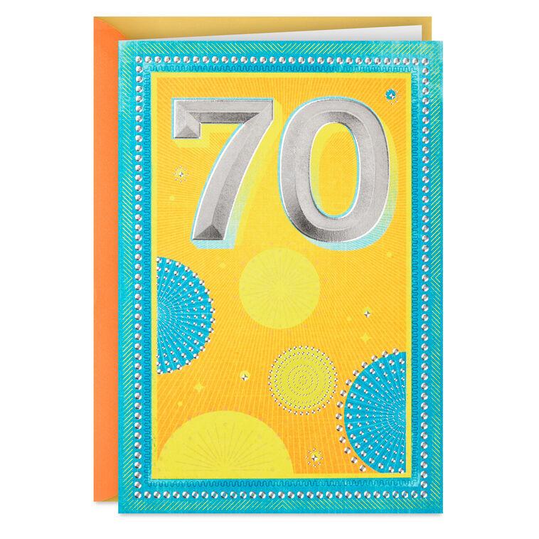 hallmark A Remarkable Life 70th Birthday Card