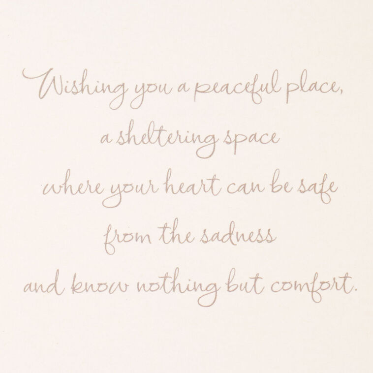 Hallmark A Sheltering Space Sympathy Card