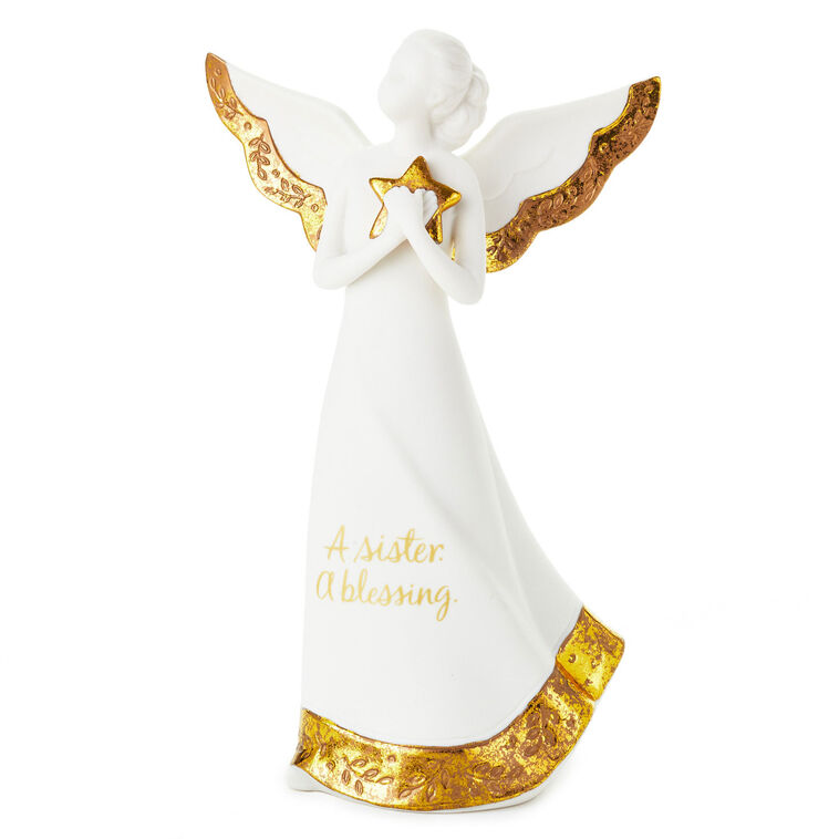 hallmark A Sister Is a Blessing Angel Figurine 8.5"