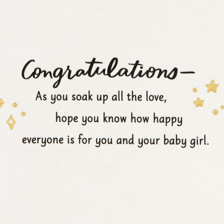 Hallmark A Star So Bright New Baby Girl Card