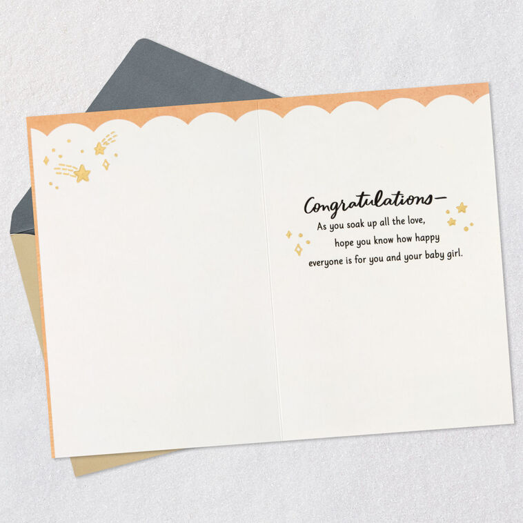 Hallmark A Star So Bright New Baby Girl Card