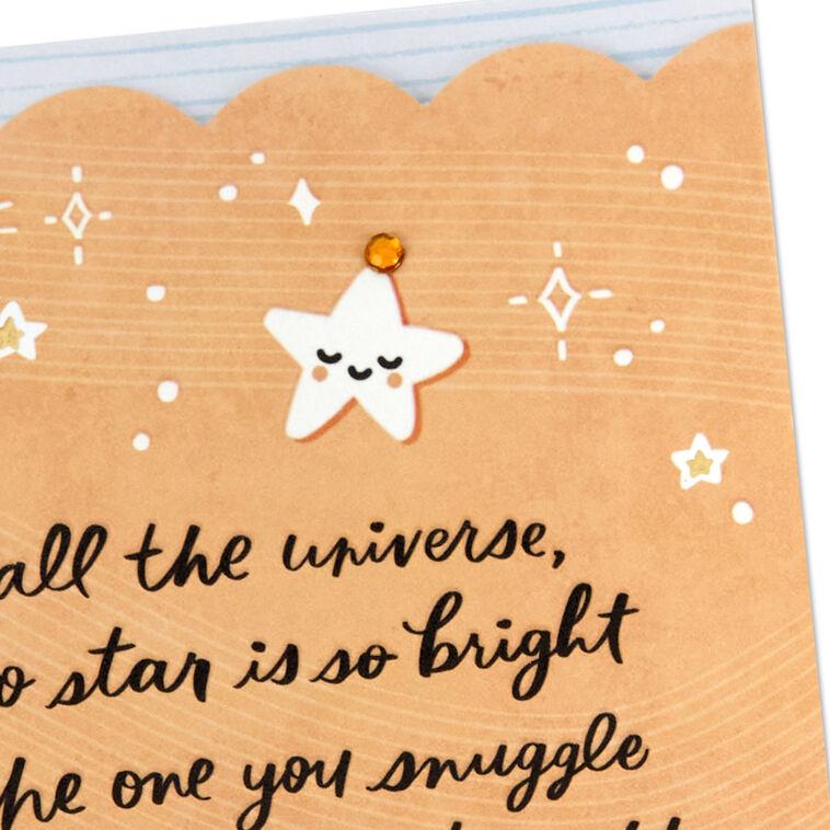 Hallmark A Star So Bright New Baby Girl Card