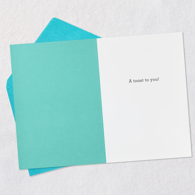 Hallmark A Toast To You Funny Congratulations Card