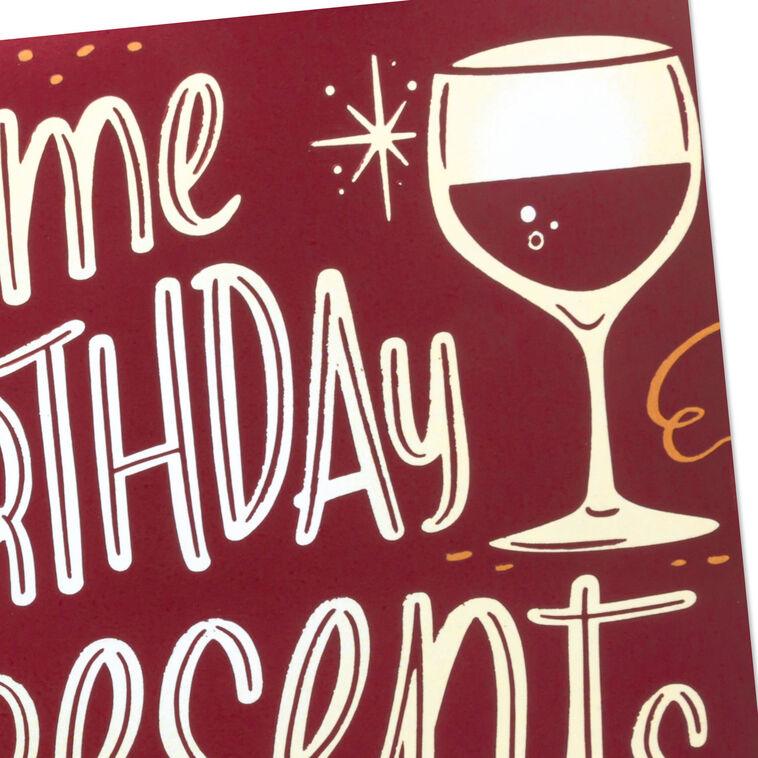 Hallmark A Toast To You Wine Bottle Birthday Card