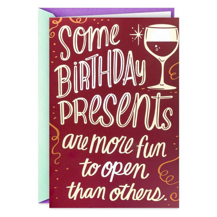hallmark A Toast to You Wine Bottle Birthday Card