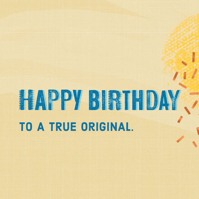 Hallmark A True Original Birthday Card For Brother