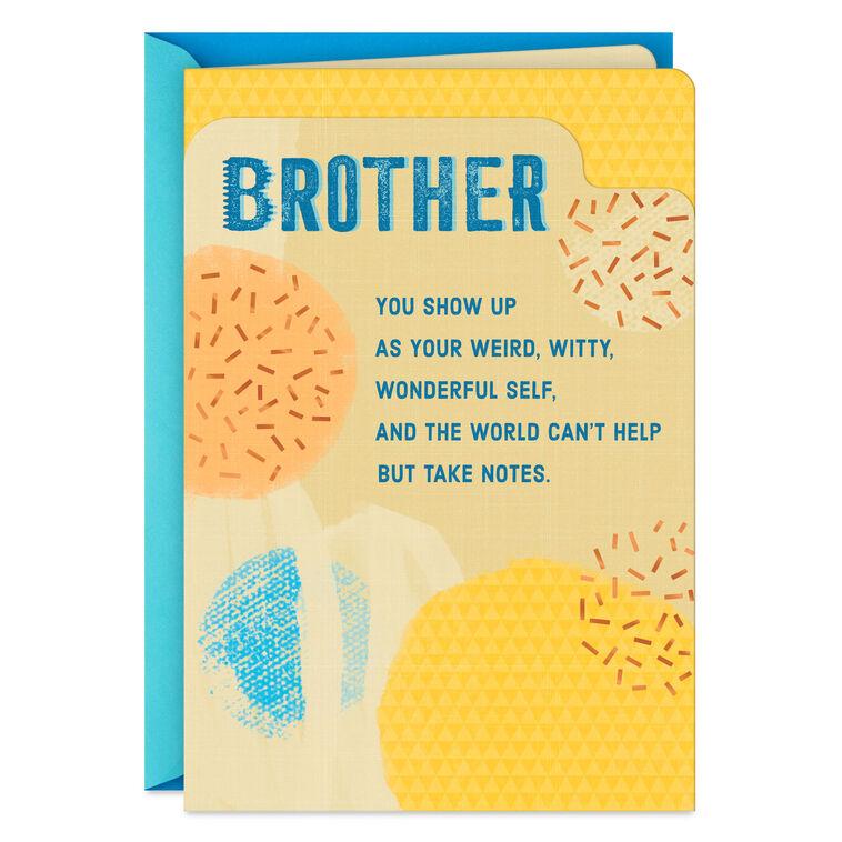 hallmark A True Original Birthday Card for Brother