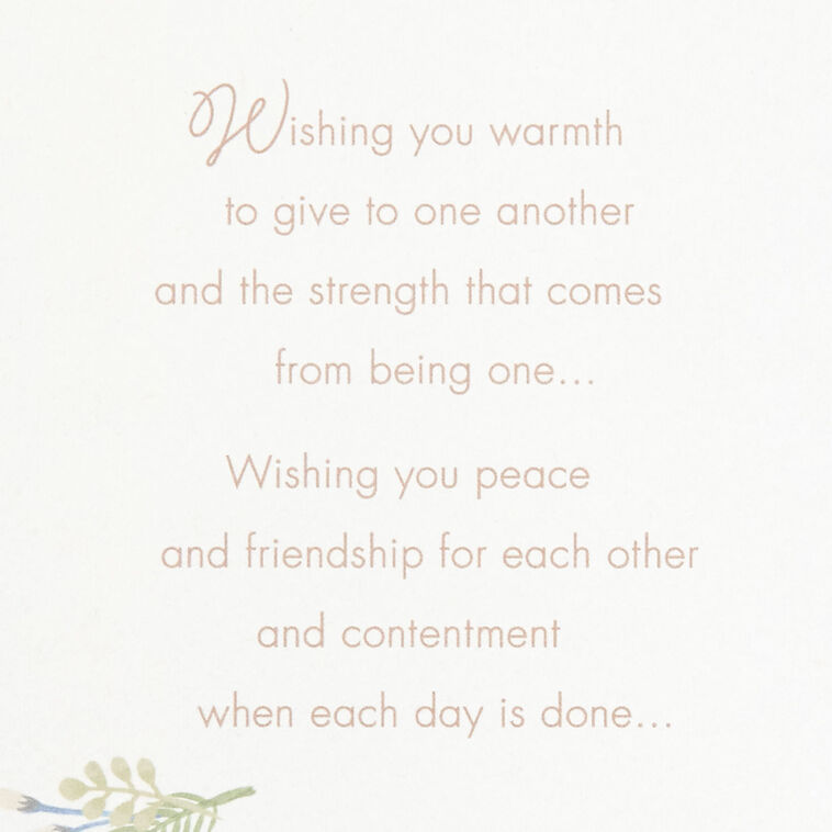 Hallmark A Wish For Your Marriage Wedding Card
