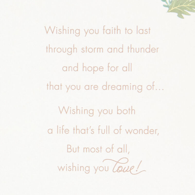 Hallmark A Wish For Your Marriage Wedding Card