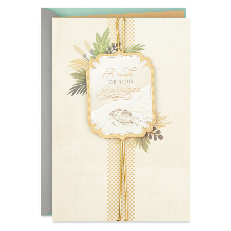 hallmark A Wish For Your Marriage Wedding Card