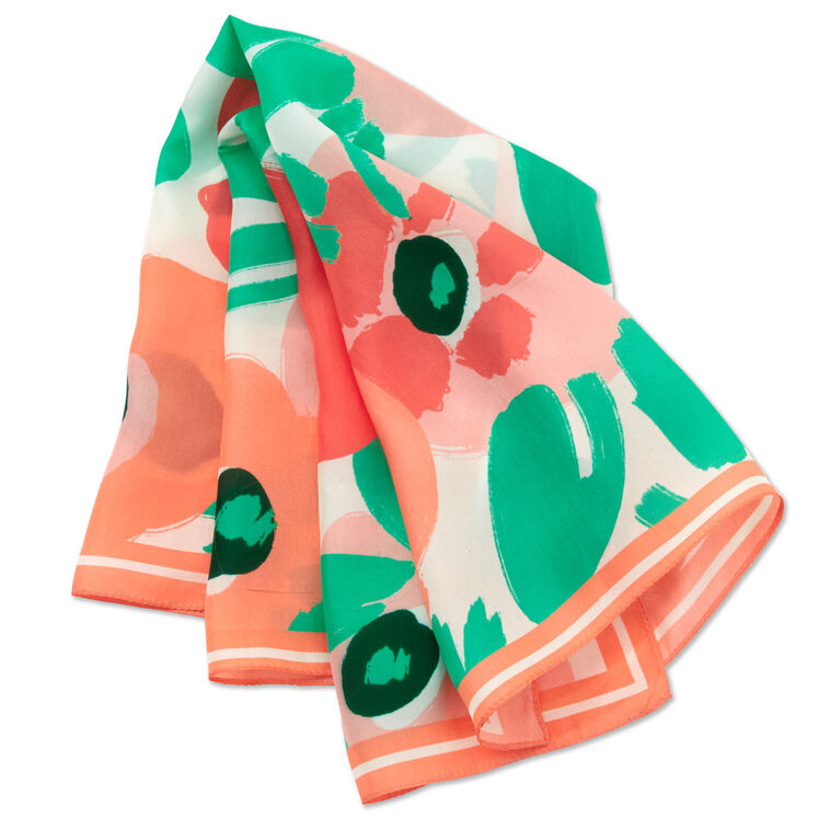 hallmark Abstract Floral Scarf 22"