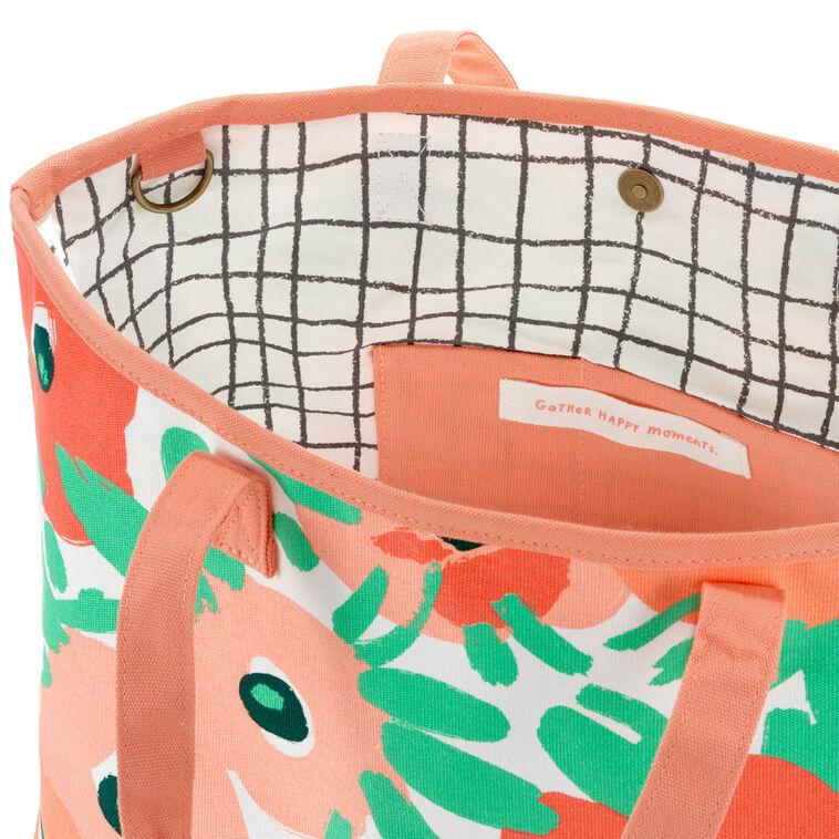 Hallmark Abstract Floral Tote Bag