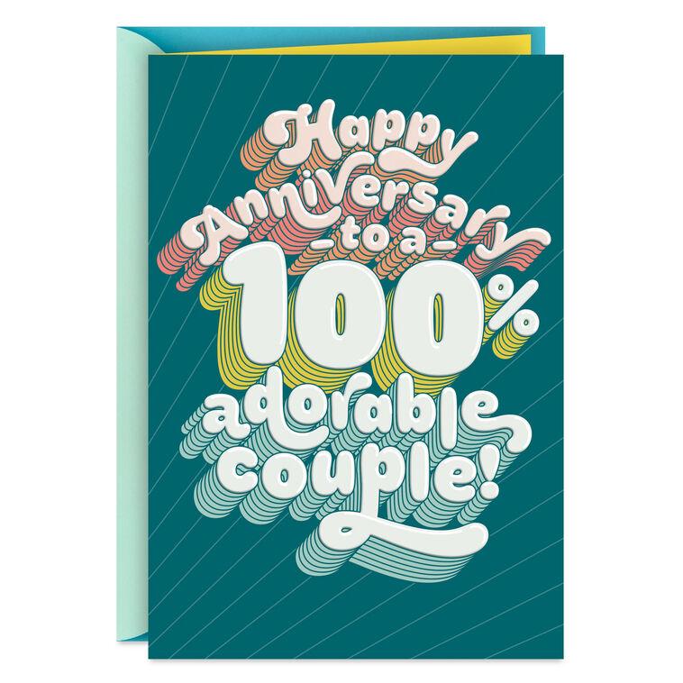 hallmark Adorable Couple Funny Anniversary Card