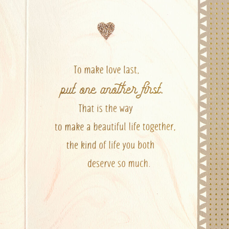 Hallmark Advice For The Newlyweds Wedding Card