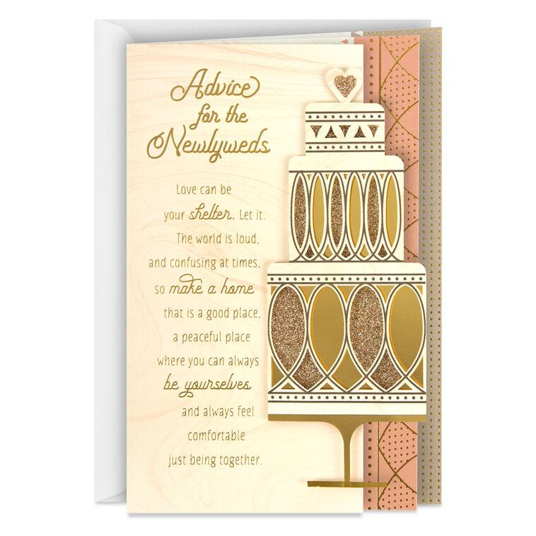hallmark Advice for the Newlyweds Wedding Card