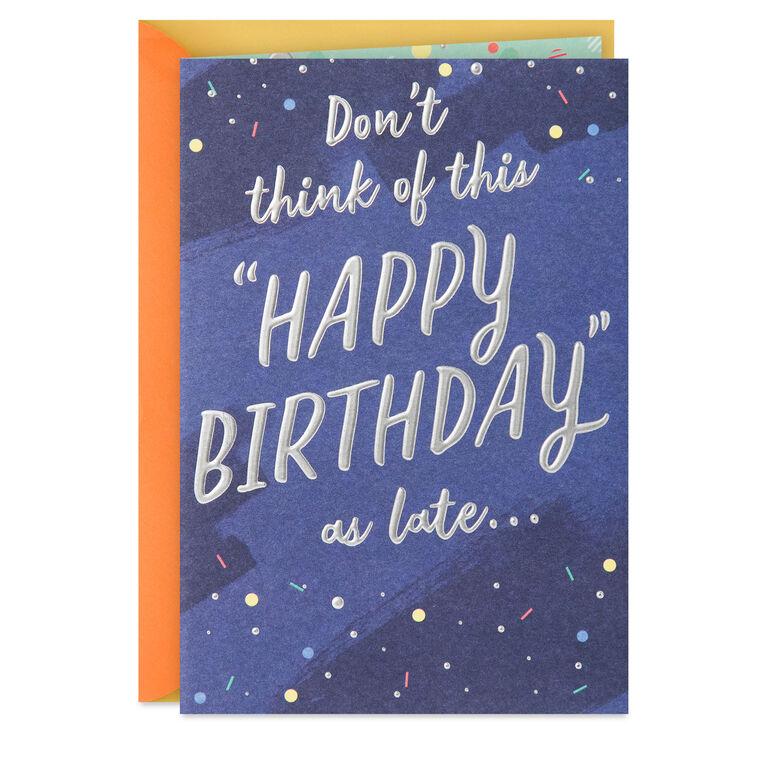 hallmark After-Party Funny Belated Birthday Card