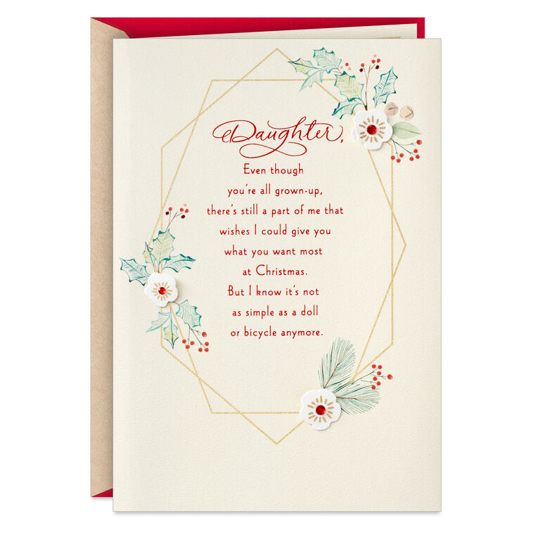 hallmark All Grown-Up Christmas Card for Daughter