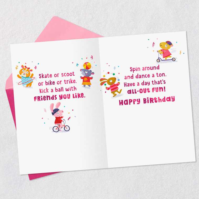 Hallmark All-Out Fun Birthday Card For Kids