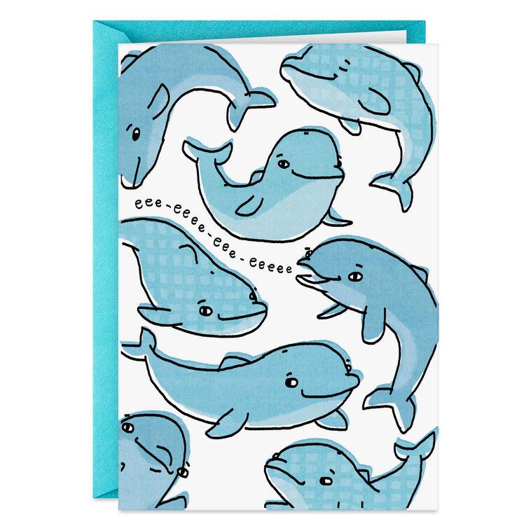 hallmark All-Porpoise Funny Thinking of You Card