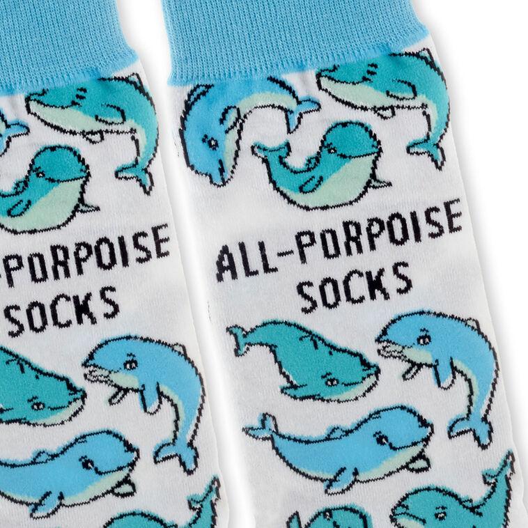 Hallmark All-Porpoise Novelty Crew Socks