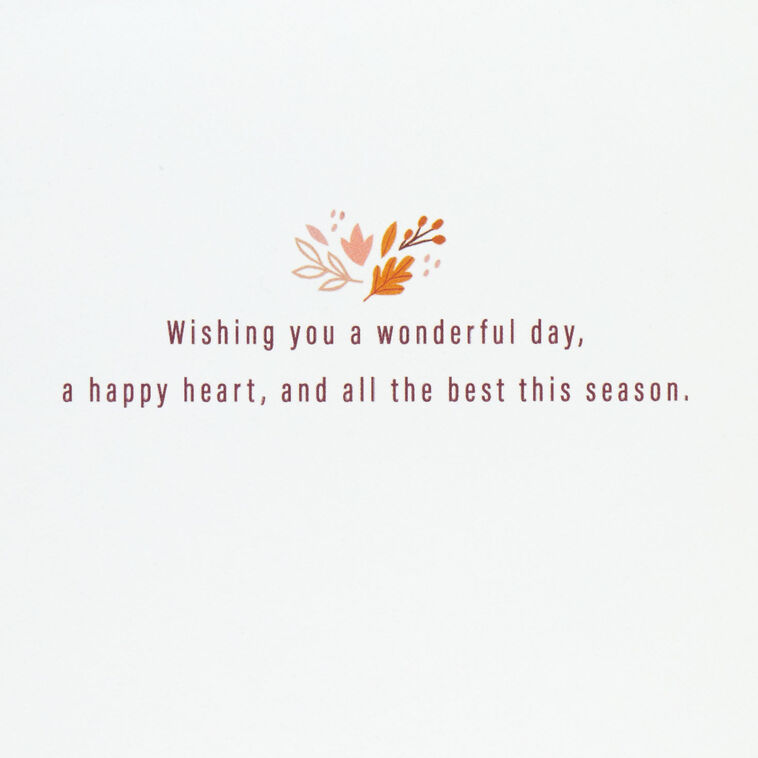 Hallmark All The Best Thanksgiving Card
