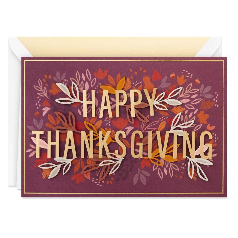 hallmark All the Best Thanksgiving Card