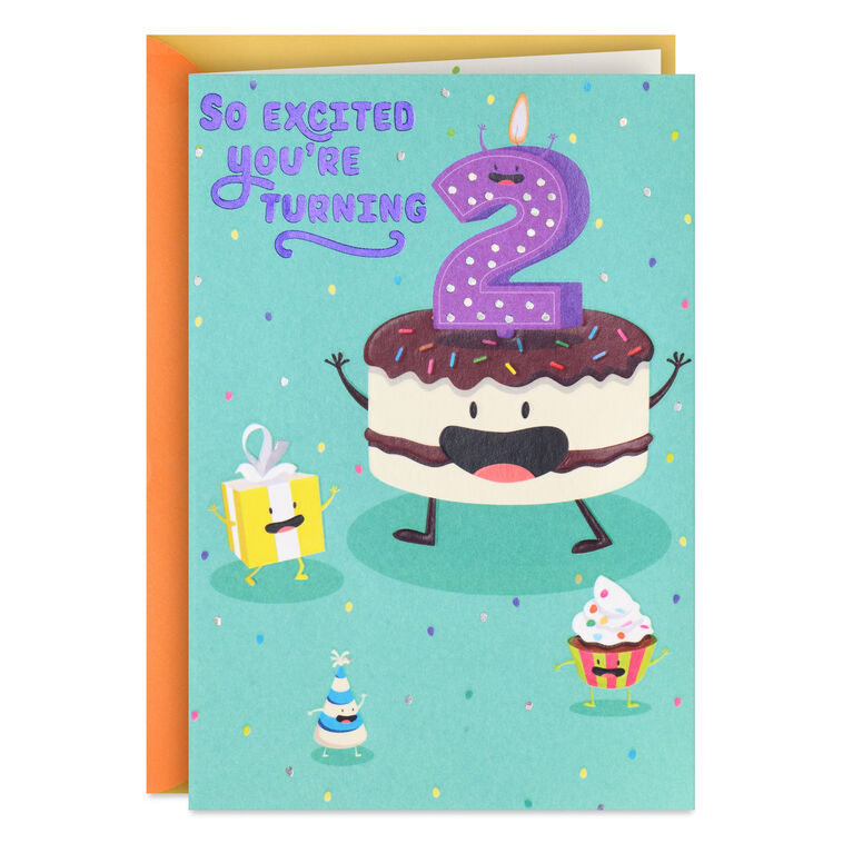 hallmark All the Fun 2nd Birthday Card