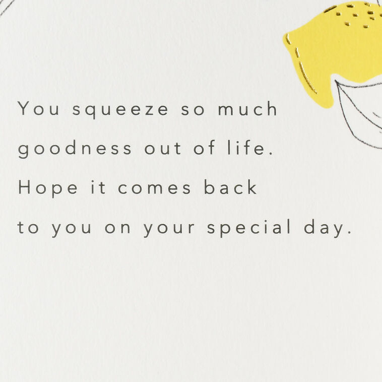 Hallmark All The Goodness For You Birthday Card