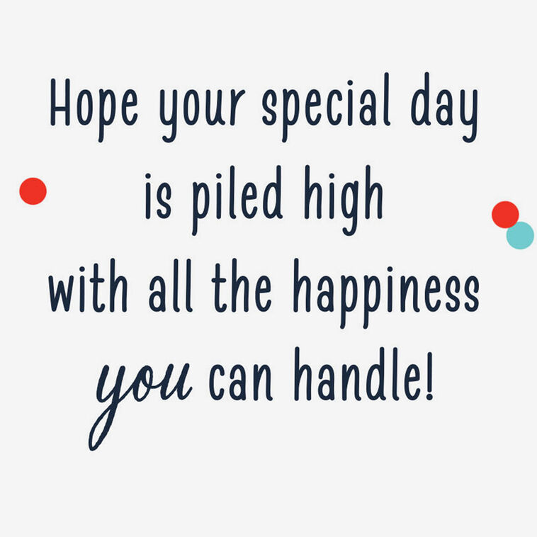 Hallmark All The Happiness Birthday Card