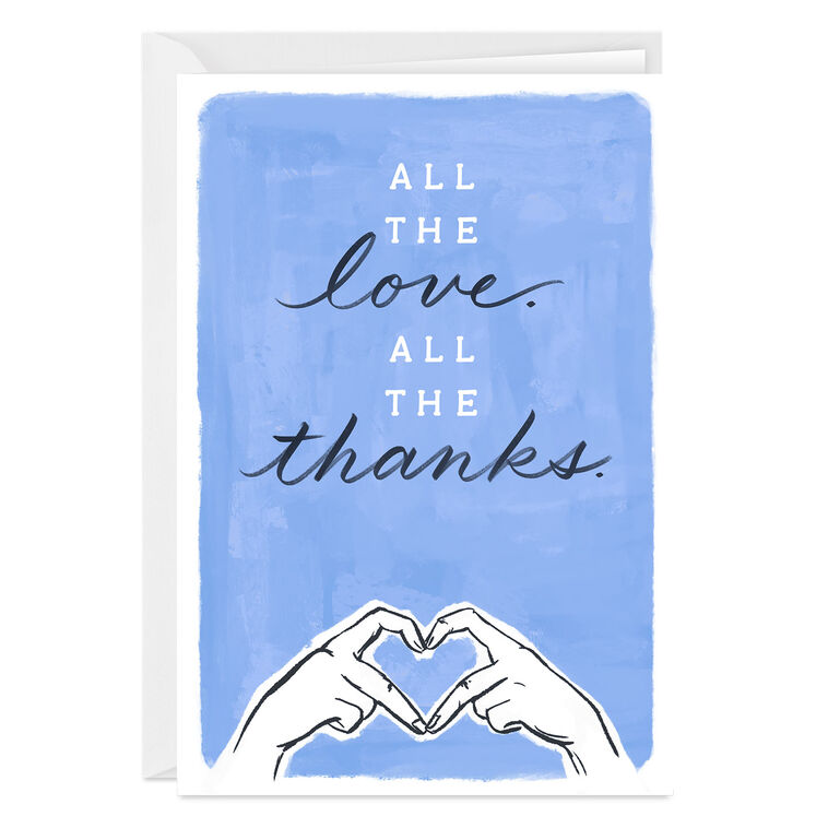 hallmark All the Love Custom Thank You Card