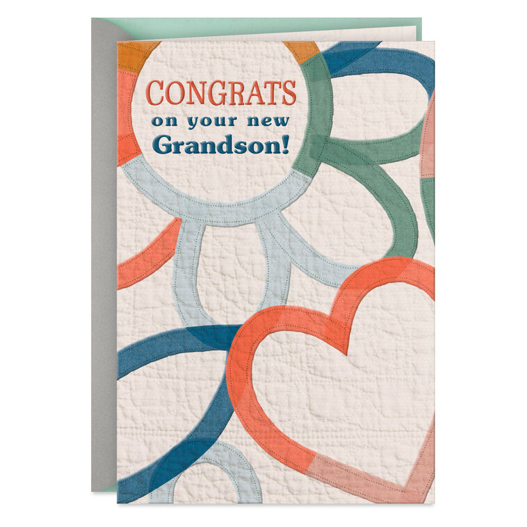 hallmark All the Snuggles New Baby Grandson Card
