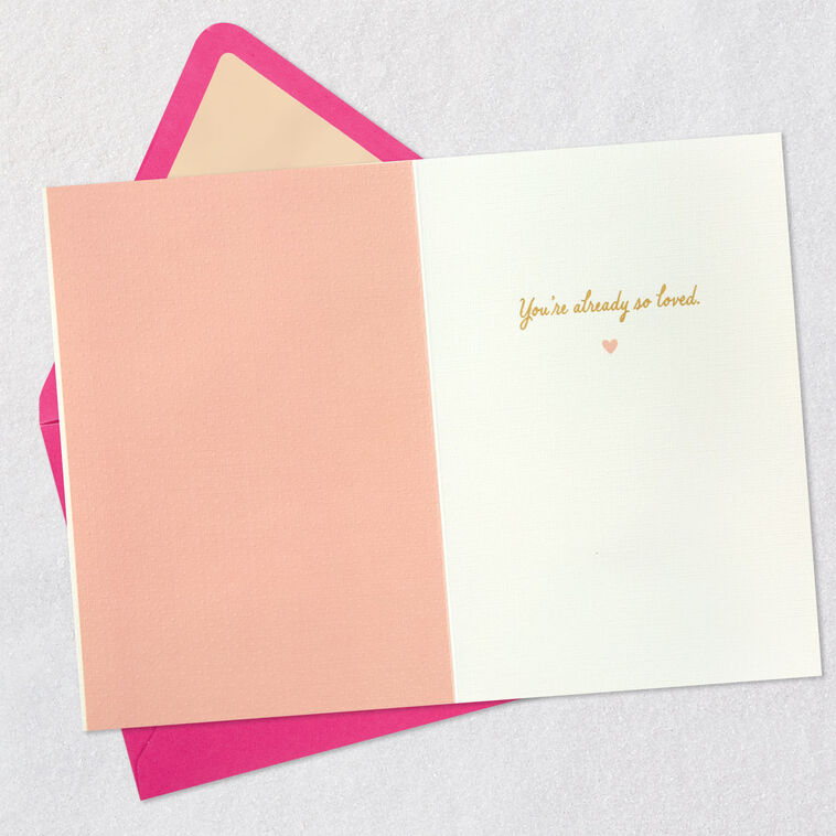 Hallmark Already So Loved New Baby Girl Card