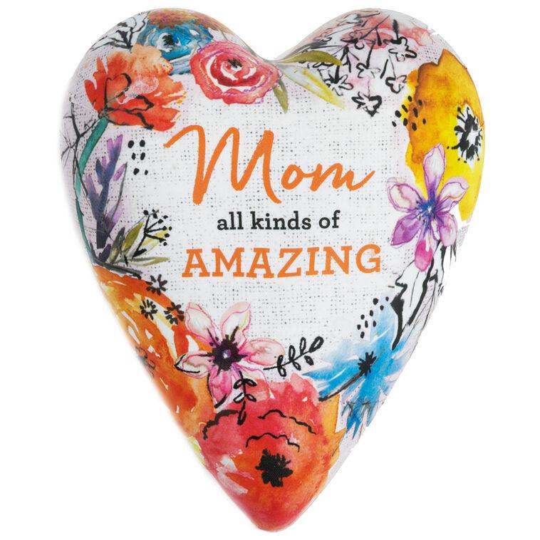 hallmark Amazing Mom Art Heart Trinket Box 3.5"