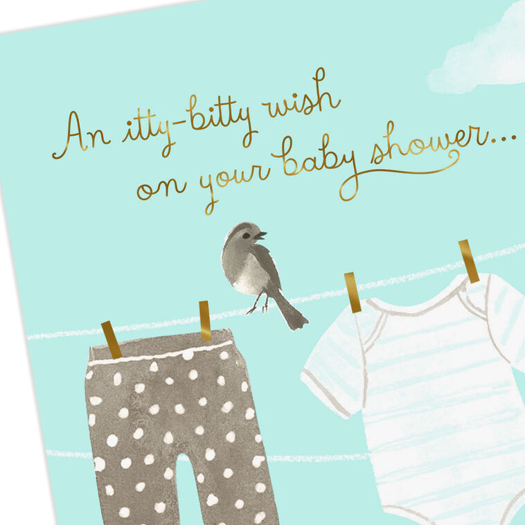 Hallmark An Itty-Bitty Wish Baby Shower Card