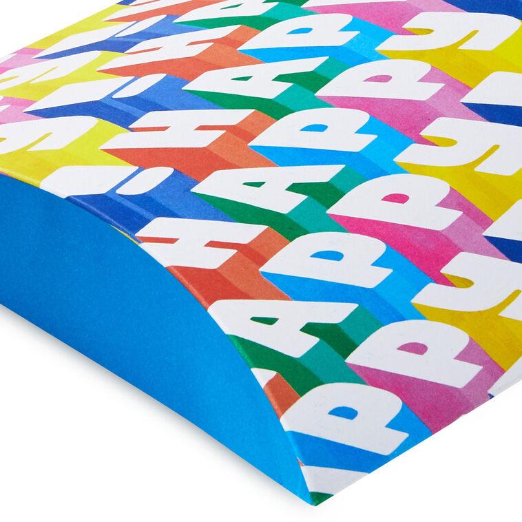 Hallmark Angled All-Caps Happy Pillow Box