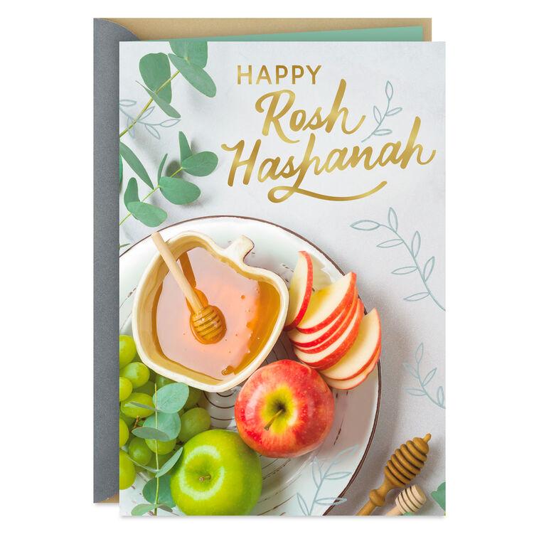 hallmark Apples and Honey Rosh Hashanah Card