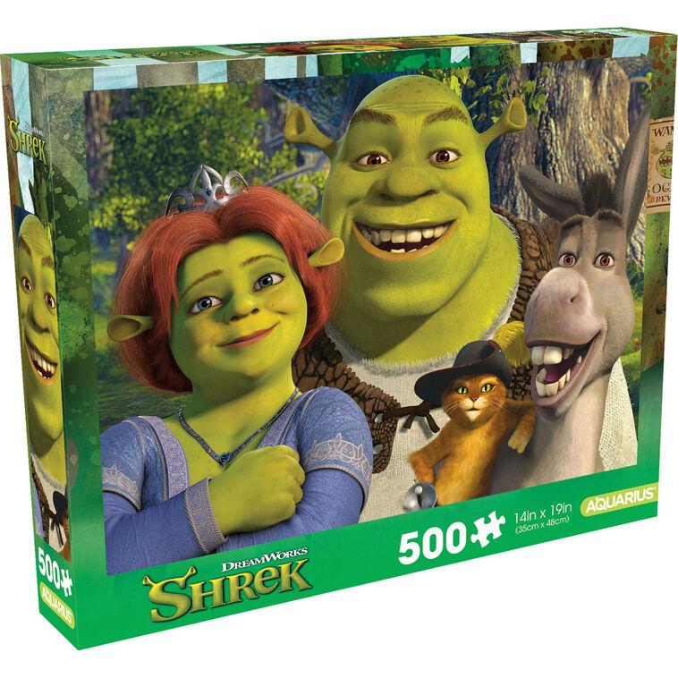 hallmark Aquarius Shrek Family 500-Piece Puzzle