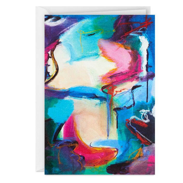 hallmark ArtLifting Abstract Painting Blank Card