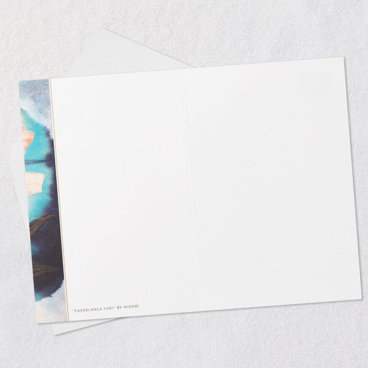 Hallmark ArtLifting Blooming Lilies Blank Card