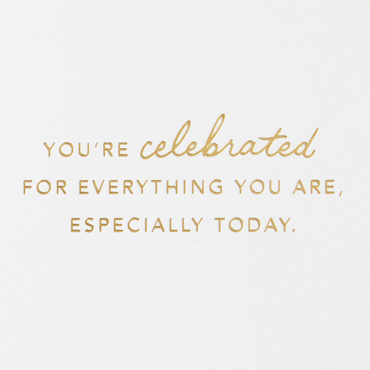Hallmark ArtLifting You're Celebrated Today Card