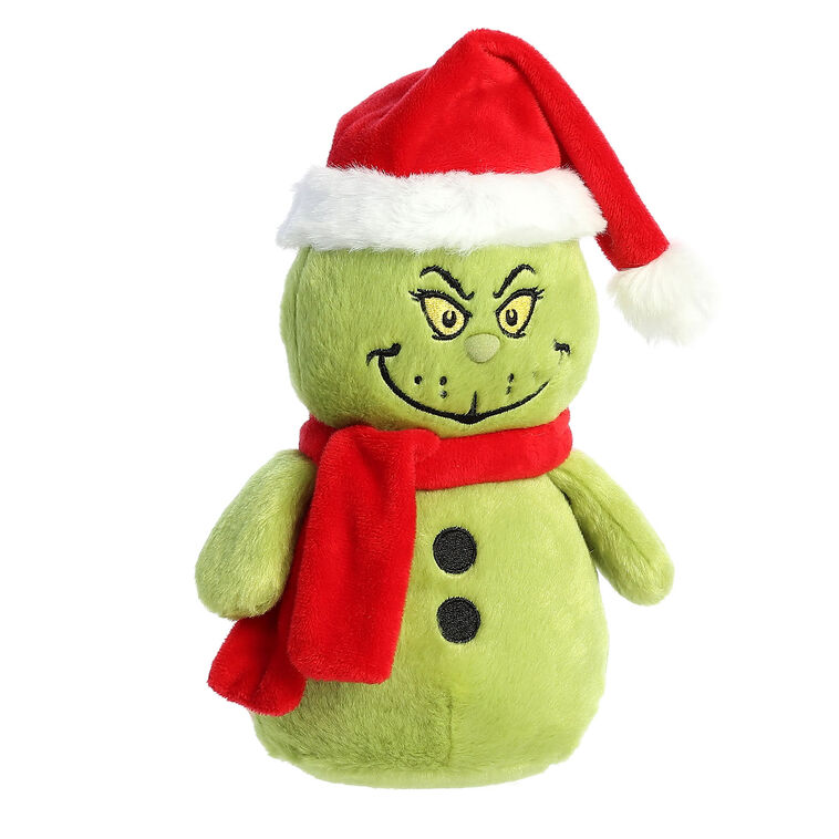 Hallmark Aurora Grinch Snowman Christmas Plush 8”
