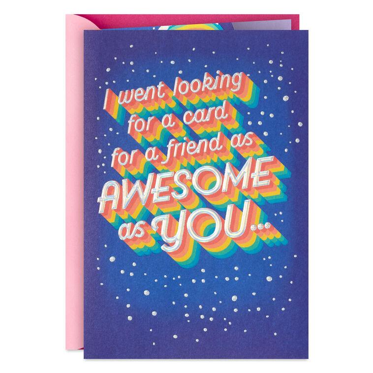 hallmark Awesome Friend Funny Pop-Up Birthday Card
