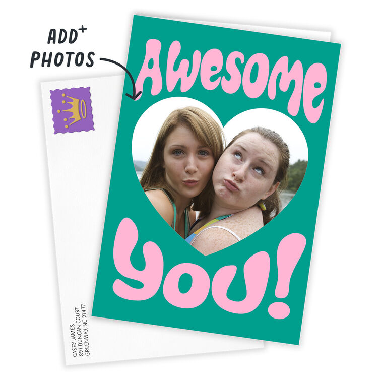 Hallmark Awesome You Heart Custom Birthday Card