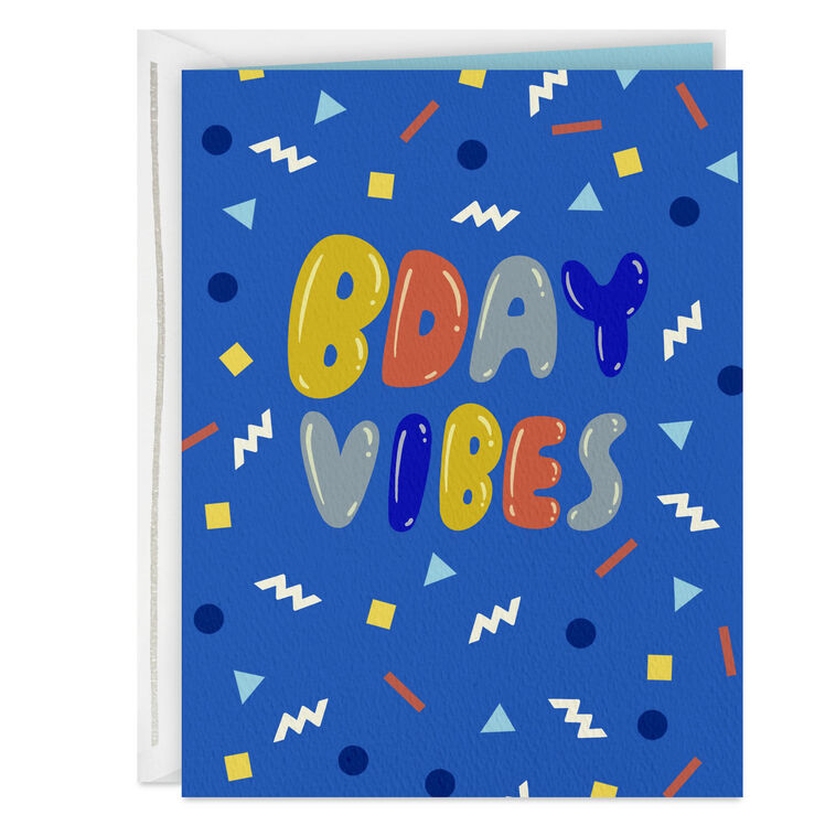 hallmark Bday Vibes Birthday Card