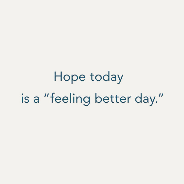 Hallmark Be Comfy Be Cozy Get Well Card