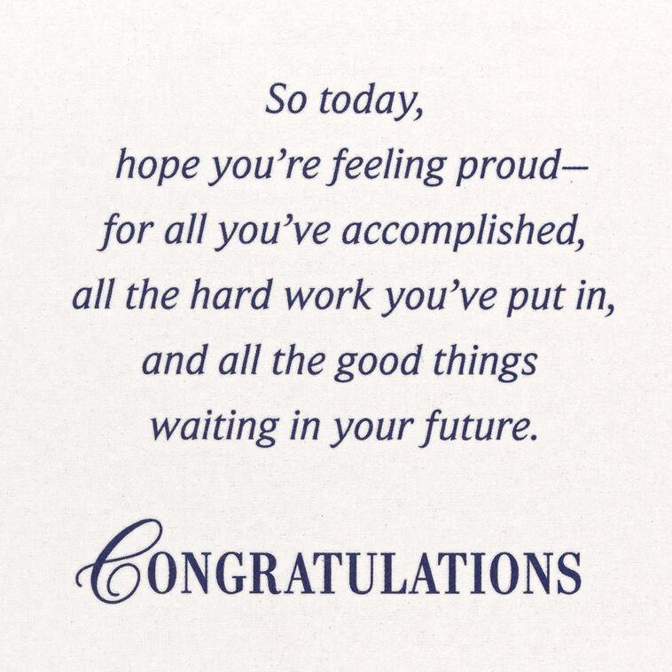 Hallmark Be Proud Master's Degree Graduation Card