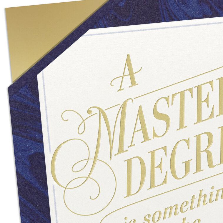 Hallmark Be Proud Master's Degree Graduation Card