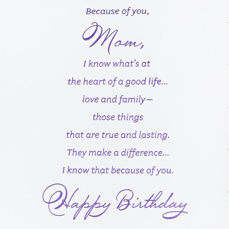 Hallmark Because Of You Birthday Card For Mom