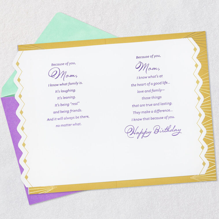 Hallmark Because Of You Birthday Card For Mom