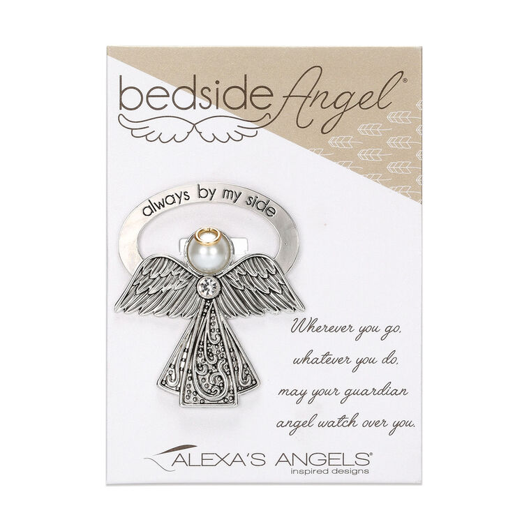 hallmark Bedside Angel With Crystals Figurine 2.5"
